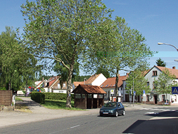 Ortsmitte Ludwigsthal der Kreisstadt Neunkirchen Saar / © ruff