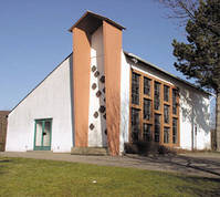 Abbildung der Einsegnungshalle Hangard, Kreisstadt Neunkirchen Saar / © Neumann