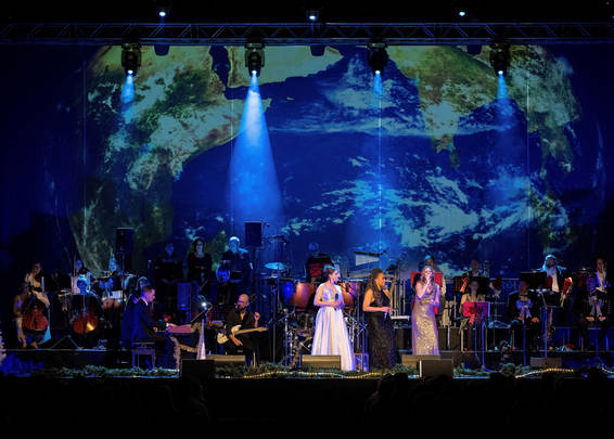 Orchester auf Bühne