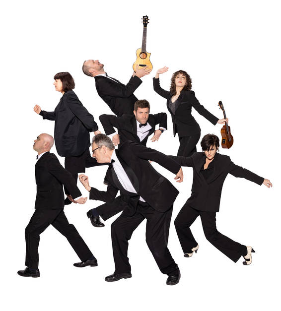 Orchester mit Ukulelen